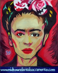 Frida chalk art Frida chalk art