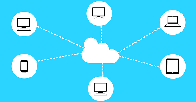 Cloud Computing Infrastructure diagram for Mobile App Data Access This diagram shows how multiple mobile devices access data stored on the Cloud for a Mobile App to work
